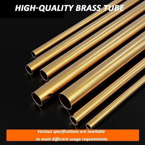 أنبوب مستدير النحاس ، 2 pcs 500mm طول النحاس النحاس أنبوب OD 4.5 مم ، 5 مم ، 5.5 مم النحاس أنابيب DIY ، 4.5 مم*0.75 مم (5 مم*0.75 ملم) in Saudi Arabia