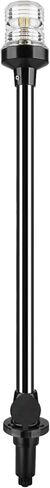 SEAFLO 03 Series All-Around LED Pole Navigation Light- 3 NM, 24" Height, 12-24V, 2.5 W, Plug-In Mount, For Boats Up to 65 FT (20 M), Stainless-Steel, CE & RoHs Certified (Plug-In Mount, 24") in Saudi Arabia