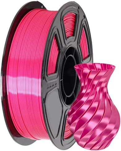 Silk PLA 3D Printer Filament Filajoy3D 3D Printing Filament 1.75mm 250g Dimensional Accuracy +/- 0.03mm for Most FDM 3D Printers Silver in Saudi Arabia