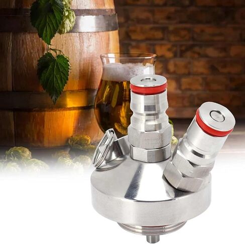 موزع البيرة Mini Beer ، كرة مقاوم للصدأ مقاوم للصدأ Beer Beer Entep Tap Homebrew Tool Draft System مع تصميم خيط قياسي لـ 2L 3.6L 5L LEGH in Kuwait