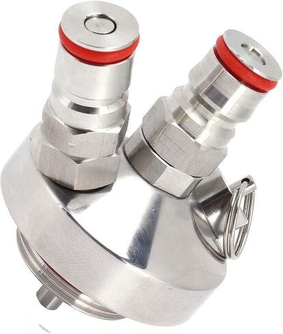 موزع البيرة Mini Beer ، كرة مقاوم للصدأ مقاوم للصدأ Beer Beer Entep Tap Homebrew Tool Draft System مع تصميم خيط قياسي لـ 2L 3.6L 5L LEGH in Kuwait