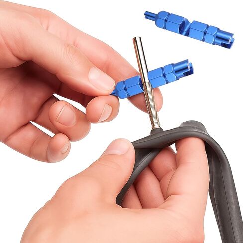 صمامات إصلاح صمامات الصمامات الصمام الصمام الصمامات أداة مزيل Core Remover لـ Schrader و Presta Valves Mountain Bickle و Road Bike (Blue) in Kuwait