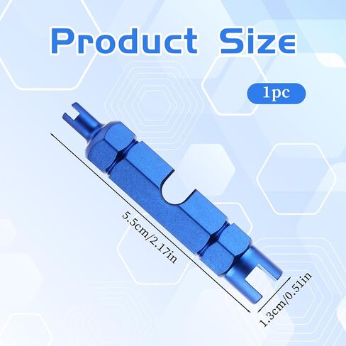 صمامات إصلاح صمامات الصمامات الصمام الصمام الصمامات أداة مزيل Core Remover لـ Schrader و Presta Valves Mountain Bickle و Road Bike (Blue) in Kuwait