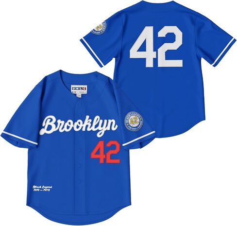 Men's Black Legend #42 Button Down Jersey 90s Hip Hop Baseball Jersey Stitched 3X-Large in Saudi Arabia