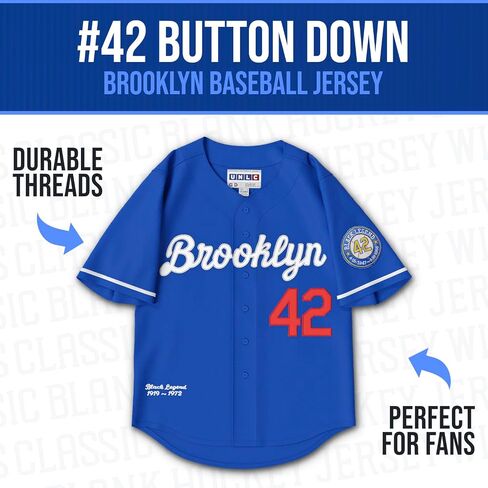 Men's Black Legend #42 Button Down Jersey 90s Hip Hop Baseball Jersey Stitched 3X-Large in Saudi Arabia