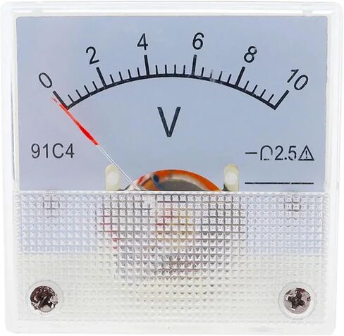 91C4-V DC Pointer Type Voltage Meter 3/5/10/15/20/30/50/100/150/250/450V Analog Mechanics Plate Table 1Pcs(100V) in Saudi Arabia