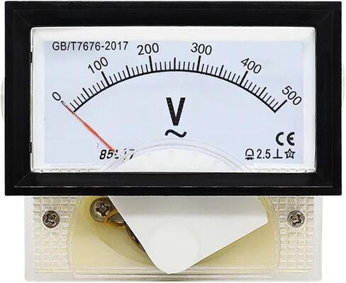 85L17 AC Voltmeter Pointer 5V 10V 15V 20V 25V 30V 50V 75V 100V 150V 200V 300V 450V 500V 600V 1Pcs(AC 15V) in Saudi Arabia