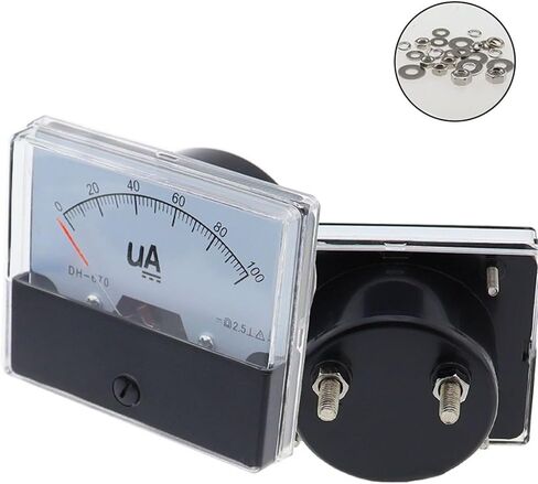 DH-670 μA نوع لوحة التناظرية نوع DC AMMETER 50UA 100UA 200UA 300UA 500UA DH-670-A Mechanical Meter 1PCS (DC 50UA) in Saudi Arabia