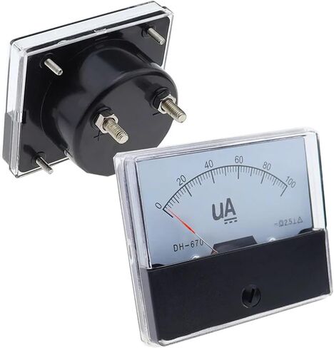 DH-670 μA نوع لوحة التناظرية نوع DC AMMETER 50UA 100UA 200UA 300UA 500UA DH-670-A Mechanical Meter 1PCS (DC 50UA) in Saudi Arabia