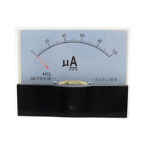 44C2-A DC 0-50UA 100UA 500UA POINTER TYPE AMPERE METER AMPEREMETER PANESS 1PCS (50UA) in Kuwait