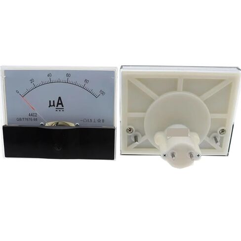 44C2-A DC 0-50UA 100UA 500UA POINTER TYPE AMPERE METER AMPEREMETER PANESS 1PCS (50UA) in Kuwait