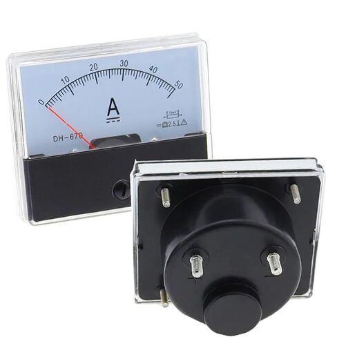 Amp Meter DH-670 DC Ammeter Gauge Current Panel Ampere Tester Dc DC1A 2A 3A 5A 15A 30A 50A 100A 1Pcs(DC 500A(75mV)) in Kuwait