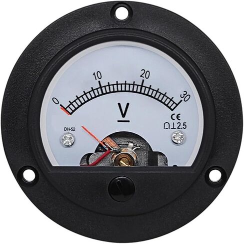 DH-52 DC Voltmeter Pointer Meter DC1V 2V 3V 5V 10V 15V 20V 25V 30V 50V 75V 100V 150V 200V 300V 450V 500V 1PCS (600V) in Saudi Arabia