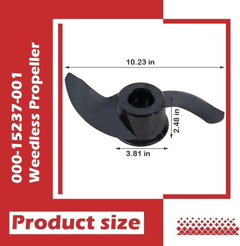 kefly 000-15237-001 Propless Prop ، Black Ghost Trolling Motor Propeller in Kuwait