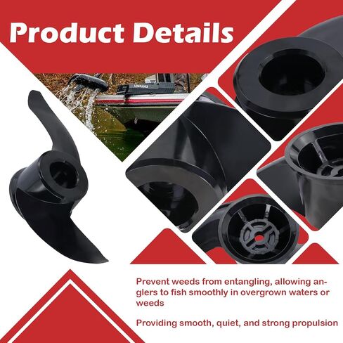 kefly 000-15237-001 Propless Prop ، Black Ghost Trolling Motor Propeller in Kuwait
