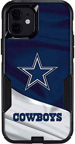 Skinit Decal Phone Skin Compatible with OtterBox Commuter Case for iPhone 12 - Officially Licensed NFL Dallas Cowboys Design in Saudi Arabia