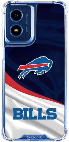 قضية الهاتف Clear Clear متوافقة مع Moto G 5G - تصميم فواتير NFL Buffalo المرخص رسميًا in Saudi Arabia