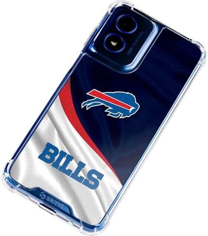 قضية الهاتف Clear Clear متوافقة مع Moto G 5G - تصميم فواتير NFL Buffalo المرخص رسميًا in Saudi Arabia