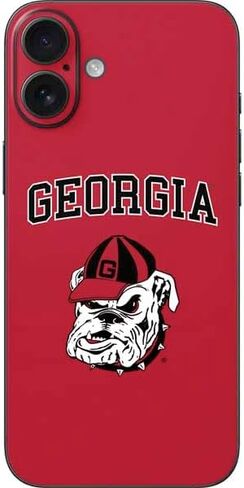 Skinit Decal Phone Skin Compatible with iPhone 16 Plus - Officially Licensed University of Georgia Bulldogs Design in Saudi Arabia