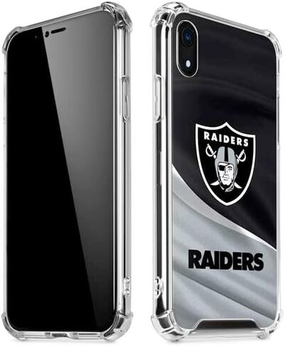 Skinit Clear Phone Case متوافق مع iPhone XR - تصميم NFL Las Vegas Raiders المرخص رسميًا in Saudi Arabia
