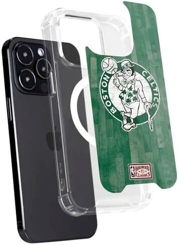 Skinit Phone Case Compatible with MagSafe iPhone 13 Pro Max - Officially Licensed NBA Boston Celtics Hardwood Classics Design in Saudi Arabia