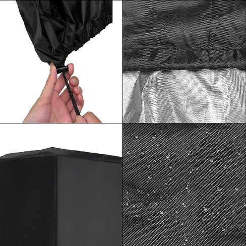 15'' Outdoor Speaker Cover,Waterproof,Dust-Proof and UV-Proof Oxford Cloth,Bottom Drawstring Fastening Design,Suitable for Upright PA/DJ Speaker Protection Cover(2 Packs） in Saudi Arabia