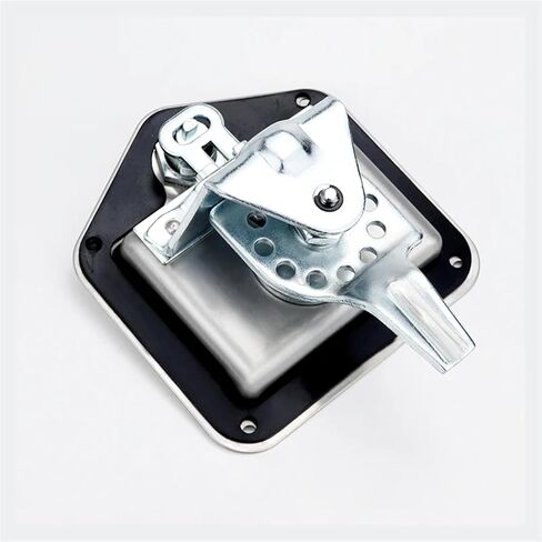 Stainless Steel Recessed Paddle Handle Locks with Linkage T-Folding Handle Panel Lock 1Pcs in Kuwait