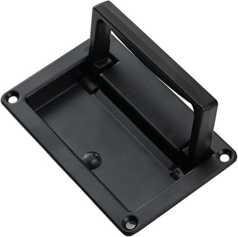 Zinc Alloy Embedded Industrial Equipment Box Electric Box Electric Door Folding Door Handle 1Pcs(Black100mm) in Saudi Arabia