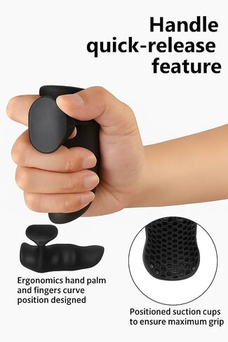 Anti-Slip Workout Grips| Ergonomic Rubber Fat Gripz| Fingerless Non Slip Gryp Weight Grip for Men & Women| Ryptfit Grips for Lifting, Pull-Ups, Pull Bars, Dead Lift & Strength Training. in Saudi Arabia