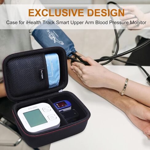 حالة LTGEM متوافقة مع IHEALth Track Monitor Smart Appros Arm Press Monitor ، Black in Kuwait