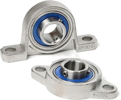 1pcs Zinc Alloy Diameter 8mm to 30mm Bore Ball Bearing Pillow Block Mounted Support SKP000 SKFL000 001 002 003 004 005 006 007(Gold,SKFL005) in Saudi Arabia