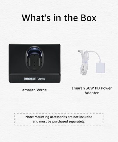 Amaran Verge Bi-Color Edge-Lit Bane ، 26W LED Video Light القابل للتعديل ، وضوء الاستوديو الاحترافي للتحكم في التطبيق للبث ، واستوديو الألعاب ، والتسجيل ومؤتمرات الفيديو (الفحم) in Kuwait