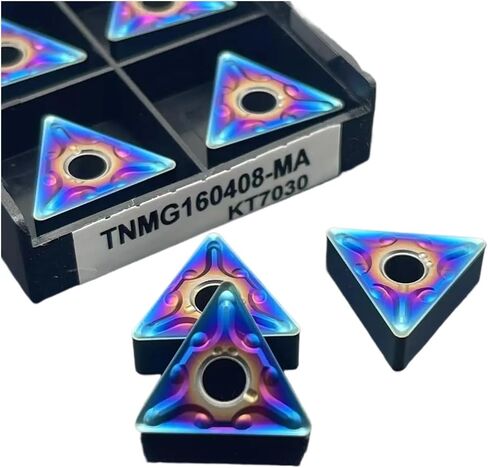 1pc Nano Blue TNMG160404 TNMG160408 External Turning Tool Carbide Insert CNC Cutting Tools HRC TNMG 160408 Turning Tool(TNMG160408-MA KT7030) in Saudi Arabia