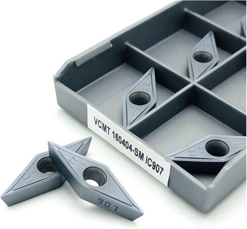 10pcs VCMT160408 VCMT160404 SM IC907 أداة تحول المعادن CNC أداة مخرطة أداة القطع القابلة للفهرسة VCMT 160408 (VCMT160404 SM IC908) in Saudi Arabia