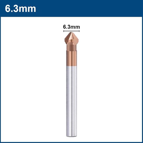 Chamfer Cutter 4.5-50mm 3 Flute 90 Degrees Coated HSS Drill Bit Wood Metal Hole Cutter Countersink Drill Bit Drilling 1Pcs(8.3mm) in Saudi Arabia