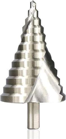 Step Drill Bit 6-60mm Spiral Groove Wood Metal Hole Round Shank Step Cone Drill Bit 1Pcs(1pc 6-60mm) in Saudi Arabia
