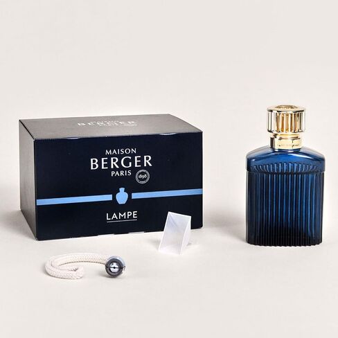 Maison Berger Model ALPHA DUSFUSER (Black) - جهاز تنقية الهواء وموزع الرائحة المنزلية - مجموعة هدايا مع فتيل القطن ، الغطاء الفضي ، قمع - لا يوجد زيت مشمل - 6.7 × 3.7x2.2 بوصة in Saudi Arabia