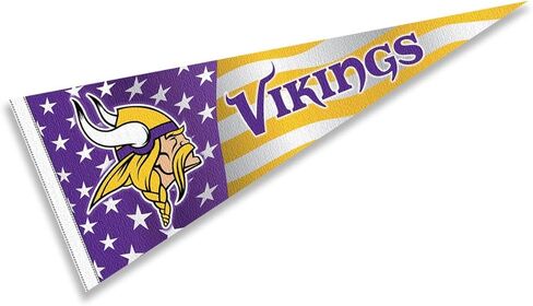 Minnesota Vikings Nation USA Americana Stars and Stripes Pennant Banner Flag in Saudi Arabia