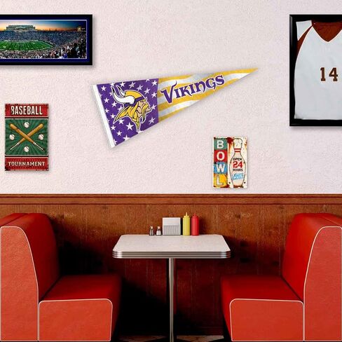 Minnesota Vikings Nation USA Americana Stars and Stripes Pennant Banner Flag in Saudi Arabia