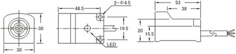 Output NPN/PNP Normal Open/Normal Closed DC6-36V Inductive Proximity Sensor Switch PSN30-15DN/DN2/DP/DP2(PSN30-15DP NPN NC) in Saudi Arabia