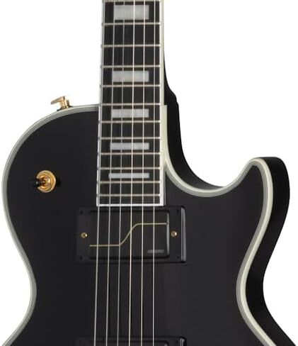 epiphone matt heafy les paul أصول الجمارك ، العظم الأبيض مع حالة in Kuwait