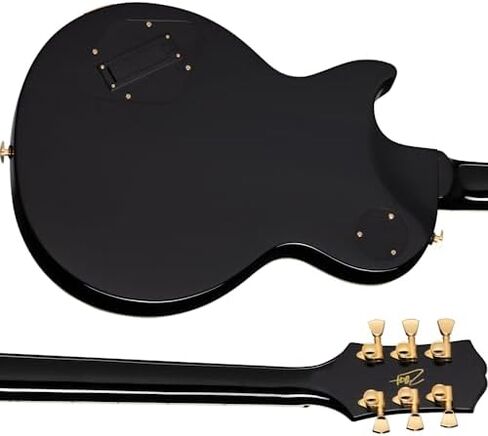 epiphone matt heafy les paul أصول الجمارك ، العظم الأبيض مع حالة in Kuwait