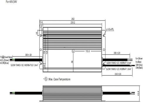 HL-480H-48B مع 480W 48V لضوء ضوء الشارع تعتيم LED سائق 10A إمدادات الطاقة in Kuwait