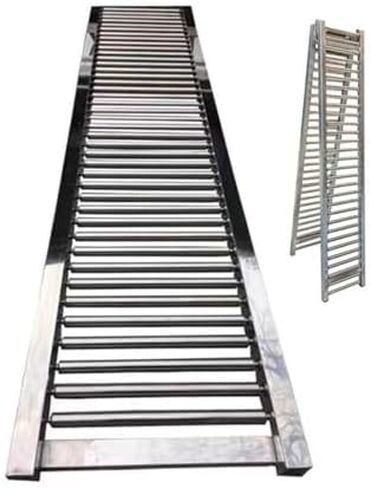 Extra Long Portable Conveyor for Docks & Trucks Folding Rollers Supermarkets Light-Duty Belt Slides Collocatable Roller Roller,Heavy-Duty Foldable Industrial Gravity Conveyor Rail 700Lbs - in Kuwait