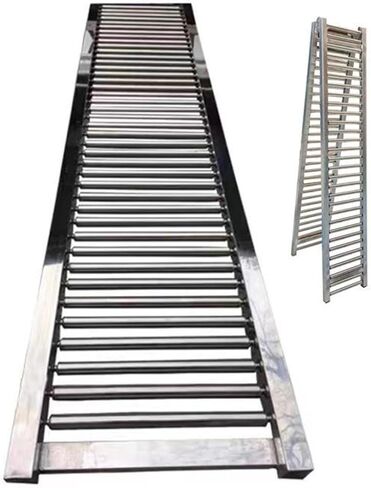 Extra Long Portable Conveyor for Docks & Trucks Folding Rollers Supermarkets Light-Duty Belt Slides Collocatable Roller Roller,Heavy-Duty Foldable Industrial Gravity Conveyor Rail 700Lbs - in Kuwait