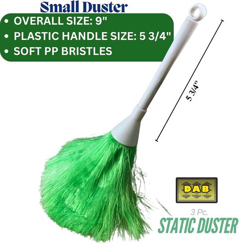 3 Piece Magic Static Duster Set | Electrostatic Dust Attraction | Extendable Handle 10", 26", 42" for High Reach | Washable | for Delicate Items & Hard-to-Reach Spots in Saudi Arabia
