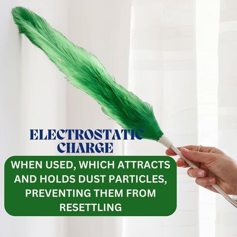 3 Piece Magic Static Duster Set | Electrostatic Dust Attraction | Extendable Handle 10", 26", 42" for High Reach | Washable | for Delicate Items & Hard-to-Reach Spots in Saudi Arabia