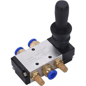 4H210-06/08 4H310-08/10 4H410-15 2 position 5 port handle operated pneumatic hand valve with silencer and accessories(No Fittings,4H410-15) in Kuwait