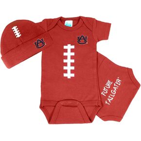 Auburn Tigers Baby Football Onesie and Hat Set in Kuwait