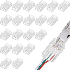 FLUTESAN 40 PCS 3 PIN 10MM Solderless LED LID MOUNCITION in Kuwait